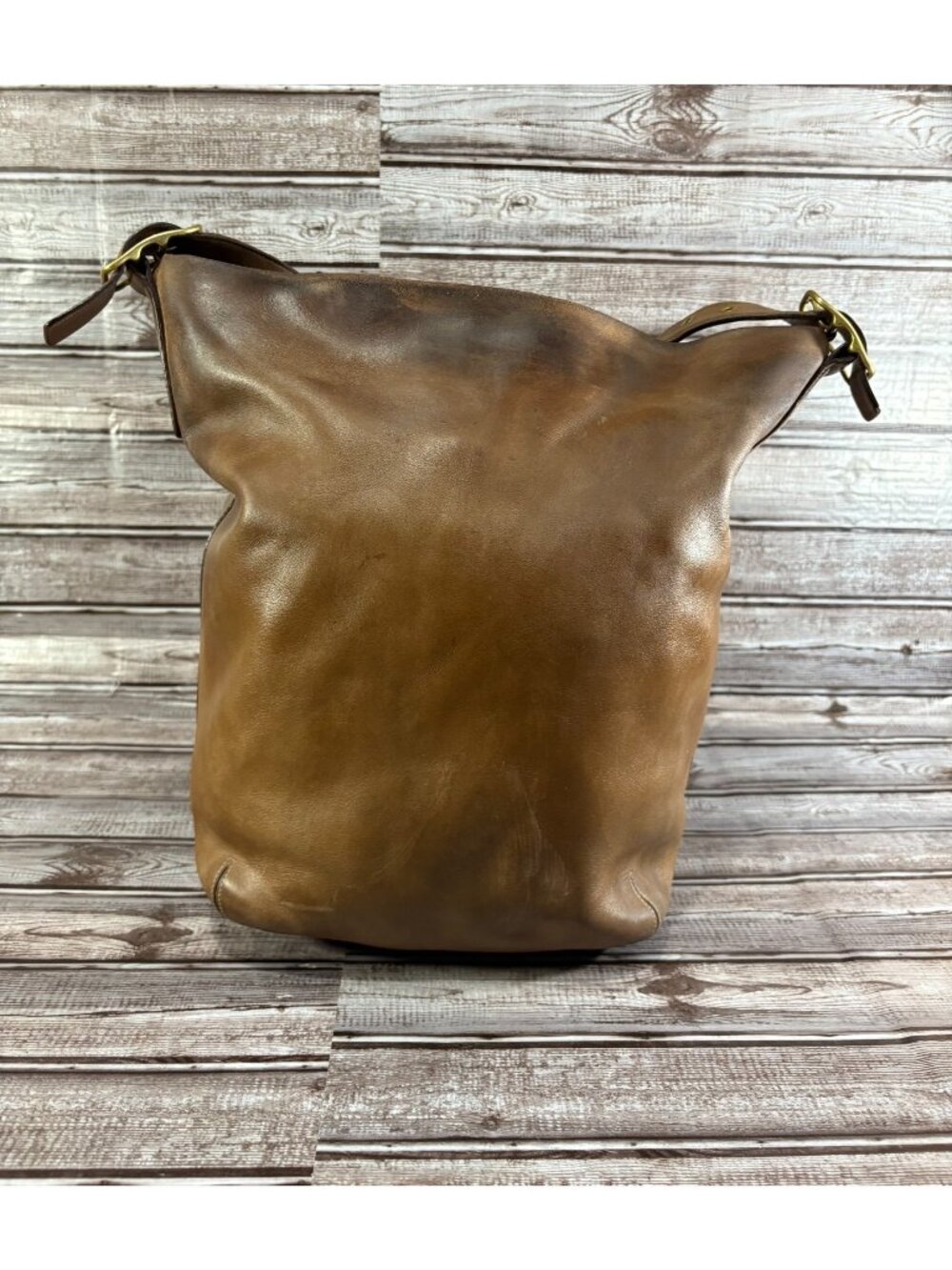 COACH large leather shoulder bag 9183 color brown vintage - Picture 2 of 9